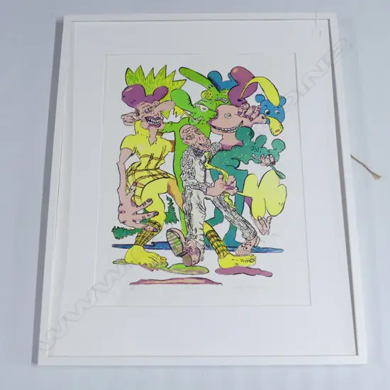 ROB McLEOD, SCREENPRINT 43/100, RAMARA, SIGNED, DATED '08 670 x 520mm (FRAMED, UNGLAZED, ABRASION LOWER LEFT)