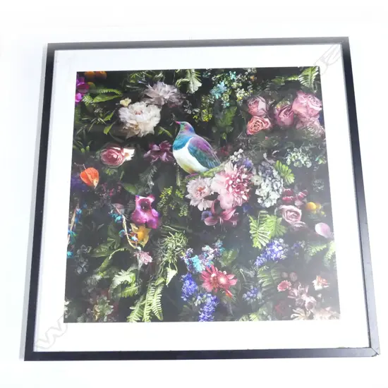 KERURU IN FLOWERS ART PRINT 795x795mm AF