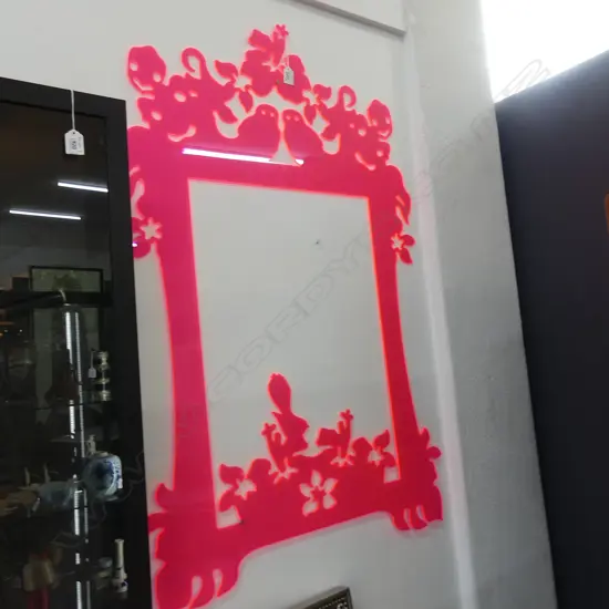 LARGE LASER CUT PERSPEX FRAME 1080x700mm NZ imagery birds tiki etc