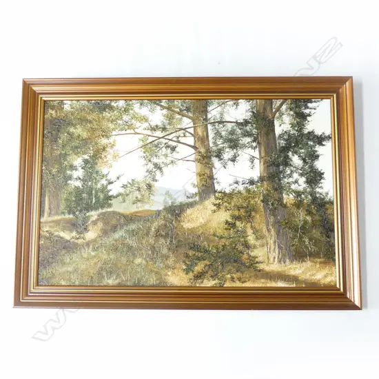 OIL ON BOARD BY JUDITH MORETON 'GUAVAS HAWKES BAY' SIGNED & DATED '77 H. 545 x 830mm