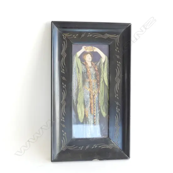 PRINT OF VICTORIAN ACTRESS ELLEN TERRY AS LADY MACBETH BY JOHN SINGER SARGENT  H. 230 x 90mm