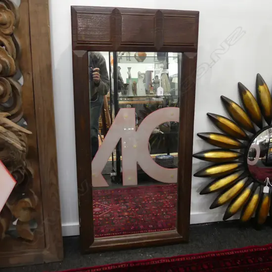 WOODEN MIRROR 1050x510mm