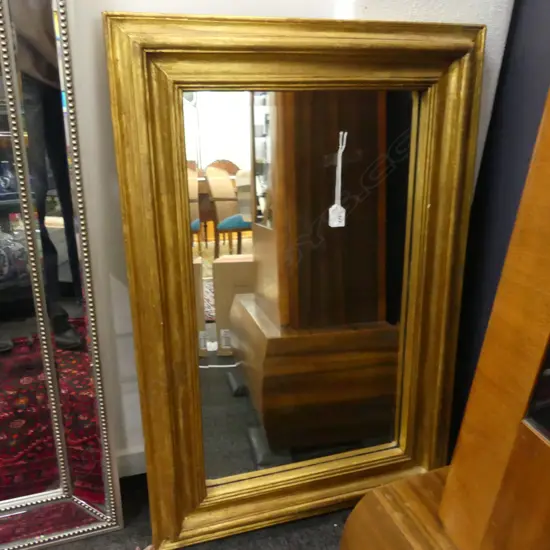 LARGE GILT FRAMED MIRROR AF 900x600mm
