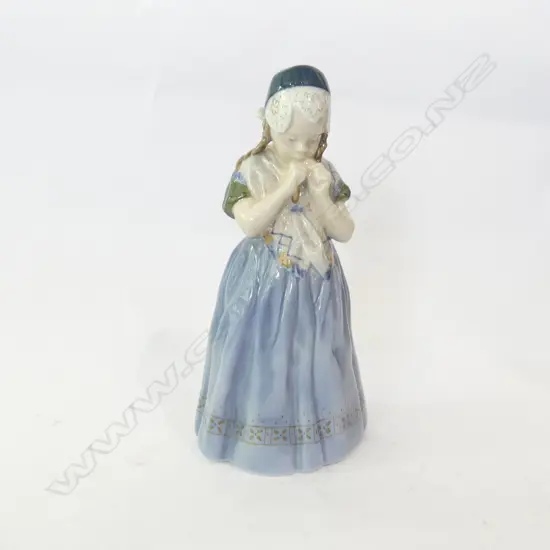 ROYAL COPENHAGEN SHY GIRL FIGURINE H. 210MM