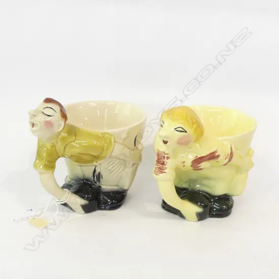 PR HIS & HER 1950'S BOWLER MUGS