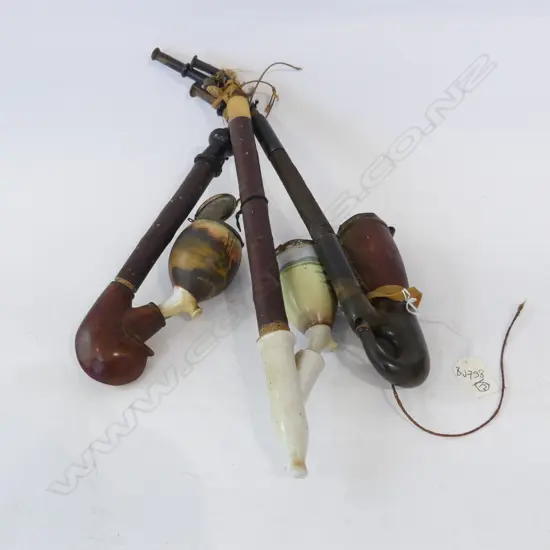 THREE EUROPEAN PIPES.