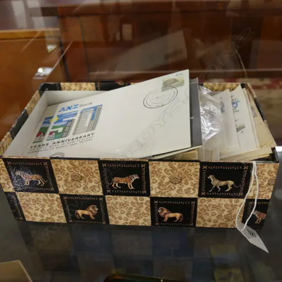 BOX NZ FDC'S STAMP PACKS + MINI SHEETS ETC
