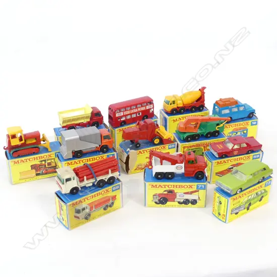 12 MATCHBOX SERIES mainly 'F' BOXED VEHICLES