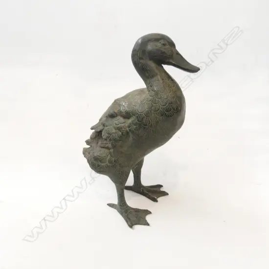 BRONZE STANDING DUCK