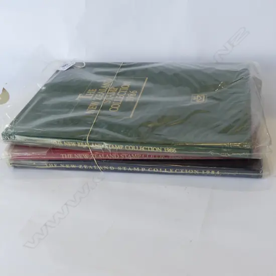 3 'THE NZ STAMP COLLECTION' BOXED SETS 1984.1985.1986