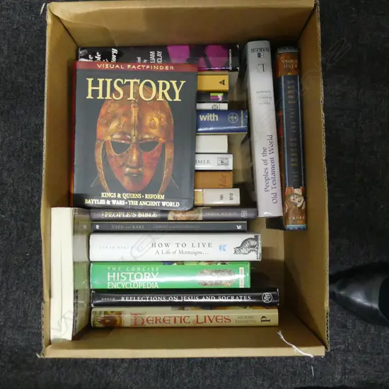 BOX OF ASST BOOKS