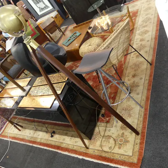 HAND KNOTTED WOOL PILE CHOBI CARPET AF flood damage 3600x2700mm