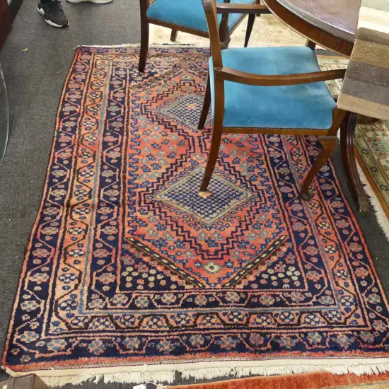 HAND KNOTTED WOOL PILE CARPET 1900x1300mm