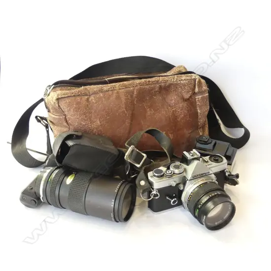 OLYMPUS OM-1 CAMERA + ASST. LENSES ETC