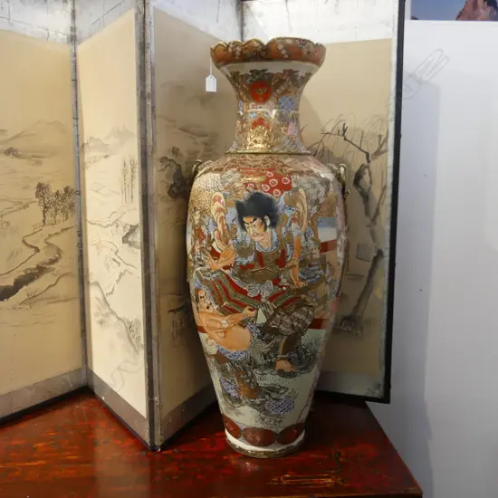 LARGE SATSUMA FLOOR VASE H.930mm