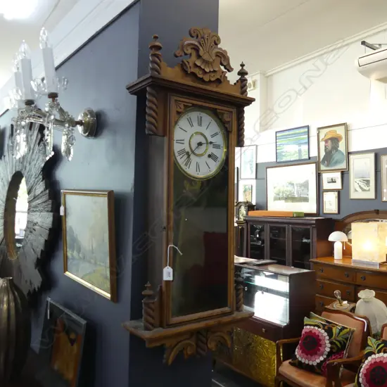 VINTAGE ANSONIA WALL CLOCK H.940mm