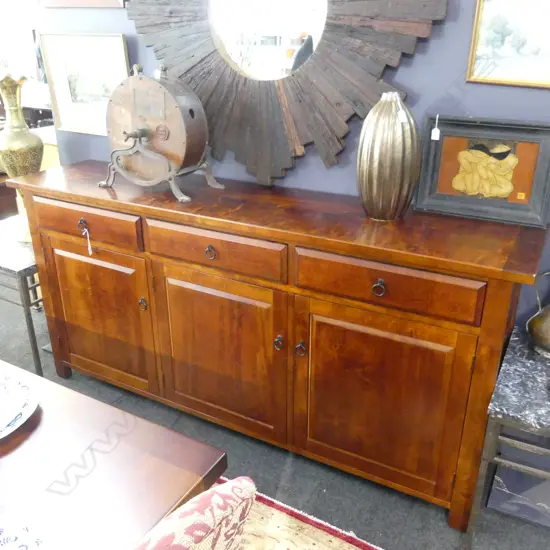 MAHOGANY STAINED SIDEBOARD; OTAGO FURN. Co. 2000x460x950mm