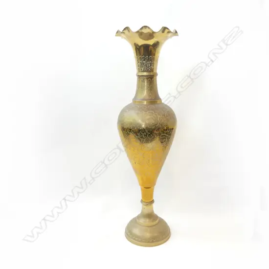 TALL BRASS FLOOR VASE H. 760MM