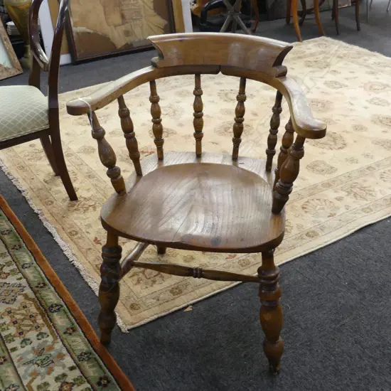 VICTORIAN SMOKERS BOW CHAIR a little borer