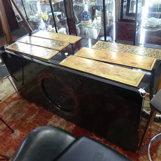 MATISSE BLACK ACRYLIC LOW CABINET 1500x550x660mm