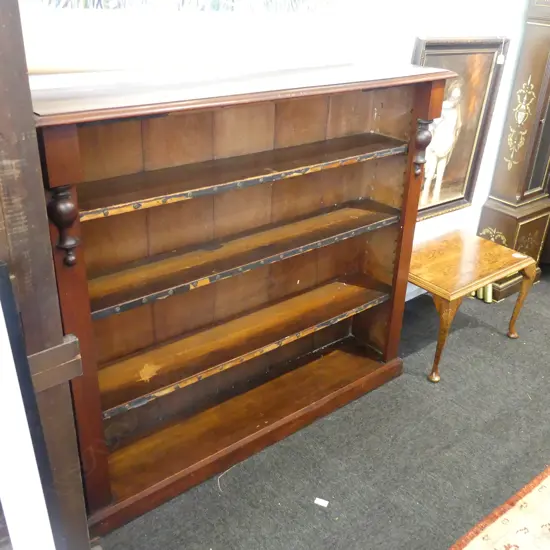 COLONIAL KAURI STANDING BOOKCASE..