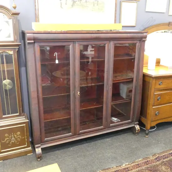 LGE GLAZED CHINA CABINET 1500x420x1480mm