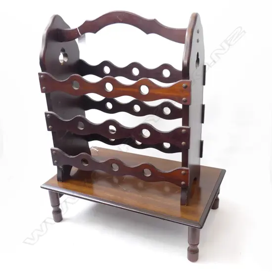 WOODEN TRAY 550x330mm + WINE RACK W.450mm