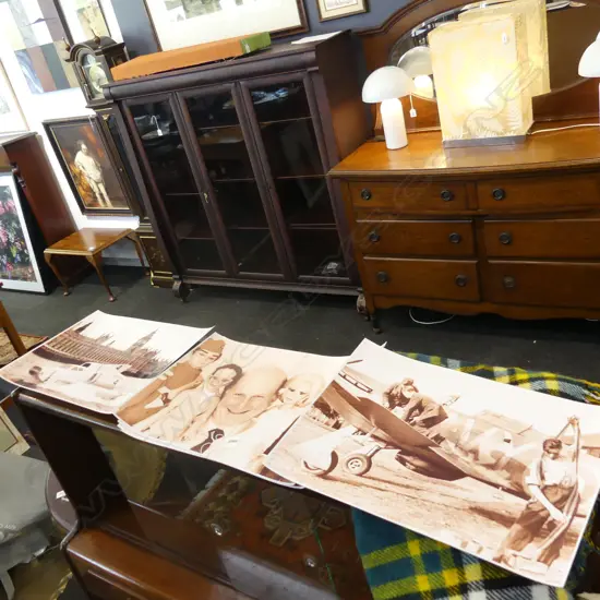 8 LG PHOTOGRAPHS, 7 THUNDERBIRD RELATED INCL GERRY ANDERSON + 1 MARILYN MONROE & 1 OTHER