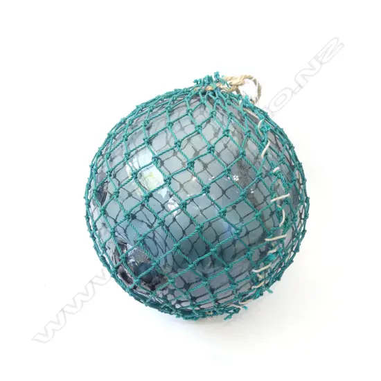 VINTAGE JAPANESE HOKKAIDO GLASS FISHING NET FLOAT D.300mm