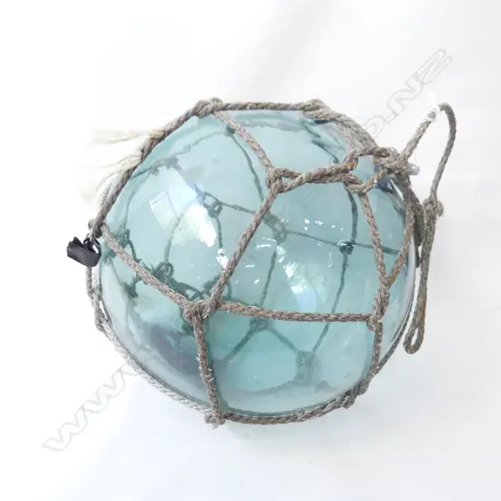 VINTAGE JAPANESE HOKKAIDO GLASS FISHING NET FLOAT D.300mm