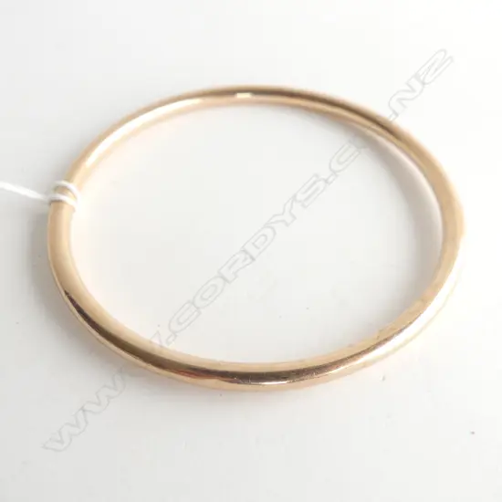 375 ROSE GOLD BANGLE 7.3gm. HOLLOW