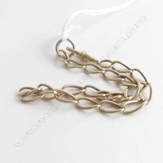 9ct. GOLD LINK BRACELET 6.5gm.