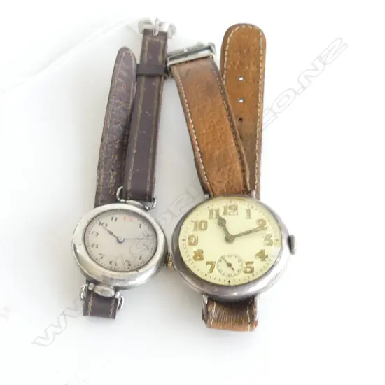 2 ANTIQUE .925 SILVER WATCHES; ONE ROLEX...