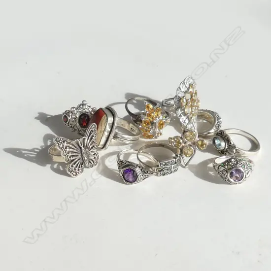 12 STG COSTUME RINGS 50gm.