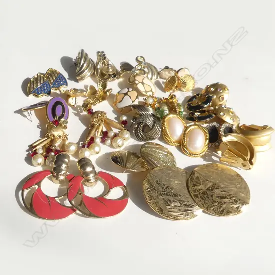 ASST. GOLD TONE COSTUME EARRINGS