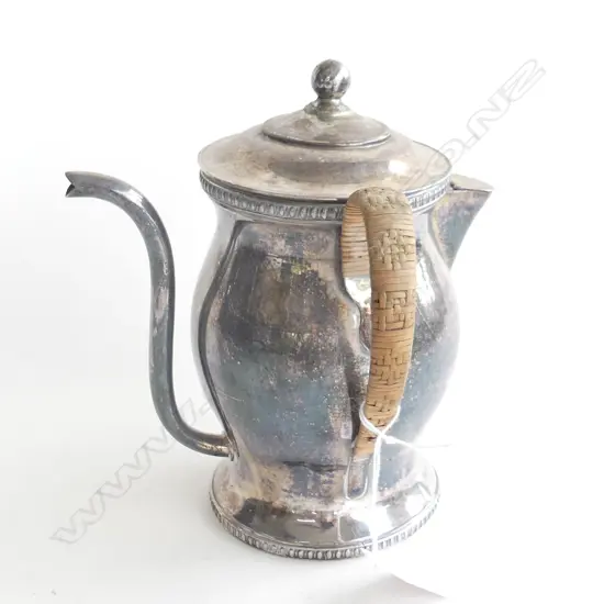 OLD SILVER PLATED PLAIN BELLIED ARGYLE c.1820 H.200mm