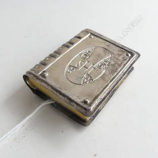 PILGRIMS ROSARY BEADS IN METAL BOOK LIKE BOX