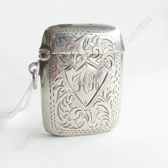 STG SILVER VESTA CASE B'HAM 1907 32gm.