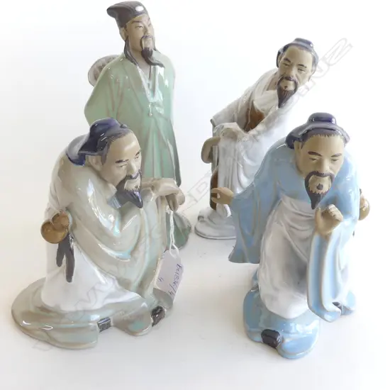 4 CHINESE MUD MEN H.190mm