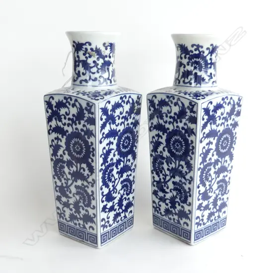 PR B/W ORIENTAL VASES H.260mm