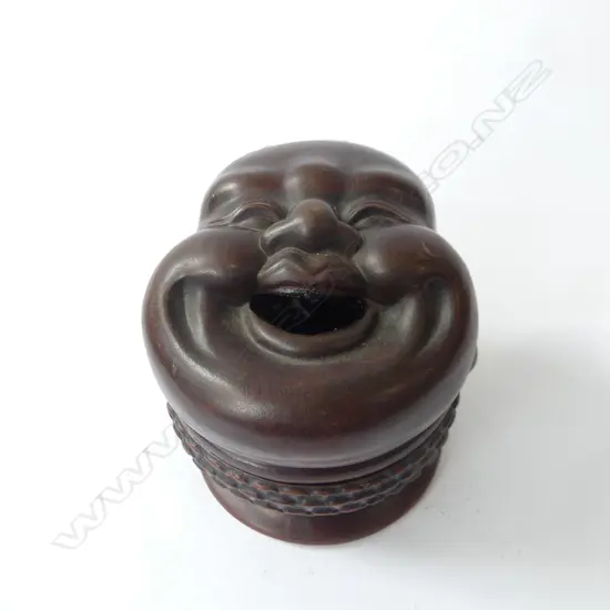 YIXING WARE HOTEI 'LAUGHING BUDDHA' CENSOR H.110mm