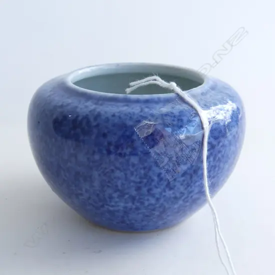 CHINESE BLUE GLAZE BRUSH WASHER 90mm dia