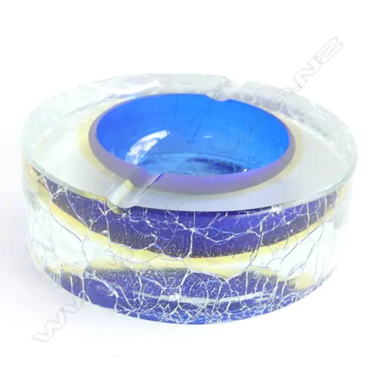 VINTAGE MURANO FLAVIO POLI ASHTRAY Dia.150mm