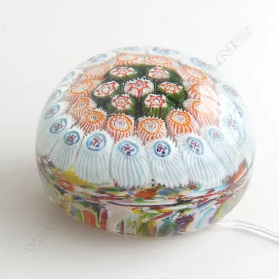 MURANO GLASS PAPER WEIGHT WITH PAPER LABEL