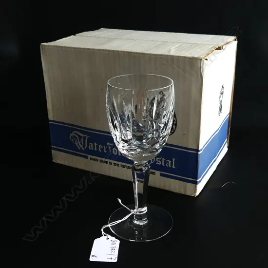 6 WATERFORD KILDARE SML WHITE WINE GLASSES H.150mm
