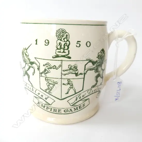 CROWN LYNN 1950 AUCKLAND EMPIRE GAMES MUG H.100mm
