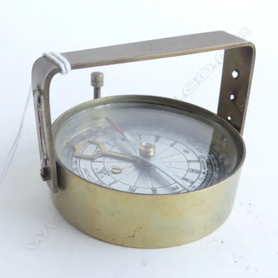 BRASS COMPASS FOLDING OVER-HEAD HANDLE. Dia.73mm