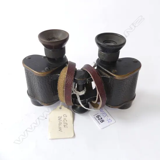 GERMAN WWI BINOCULARS ebonised brass OIGEE BERLIN