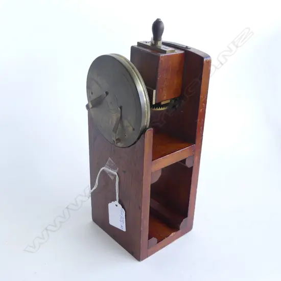 VICTORIAN BRASS & MAHOGANY SCIENTIFIC REVOLVING STAND