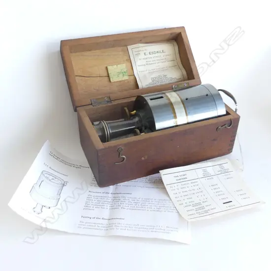 19thC TROUGHTON & SIMMS C1900 BRAS GONIASMOMETER BOXED